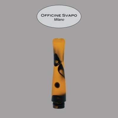 Officine Svapo DRIP TIP POSEIDONE Metacrilato - Nero/Arancio maculato