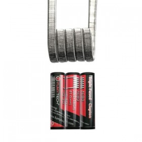 FumyTech prebuilt coil TRIPLE FUSED CLAPTON NI80 0.30ohm ID 3mm 10pcs