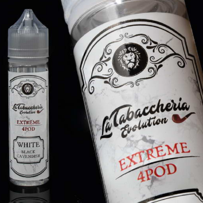 SHOT - La Tabaccheria EXTREME 4POD - WHITE BLACK CAVENDISH - aroma 20+40 in flacone da 60ml