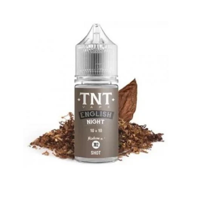 MINI SHOT - TNT Vape - Distillati Puri - ENGLISH NIGHT - aroma 10+10 in flacone da 30ml