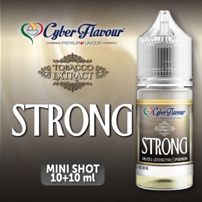 MINI SHOT - Distillato Blend - Cyber Flavour - STRONG - aroma 10+10 in flacone da 30ml