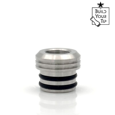 BlackStar - Build Your Drip tip BASE - DONNY STAINLESS STEEL