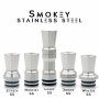 BlackStar - Build Your Drip tip HEAD - SMOKEY STAINLESS STEEL