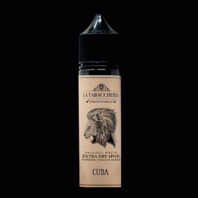 SHOT SERIES - La Tabaccheria EXTRA DRY 4POD - Original White - CUBA - aroma 20ml
