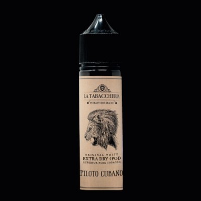 SHOT - La Tabaccheria EXTRA DRY 4POD - Original White - PILOTO CUBANO - aroma 20+40 in flacone da 60ml