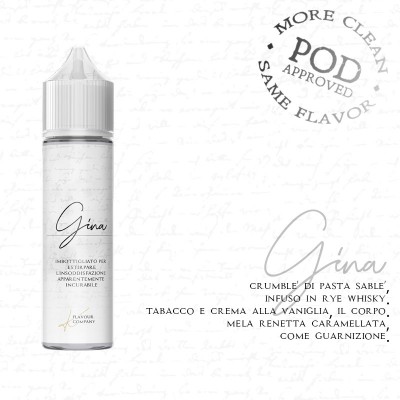 SHOT - K Flavour Company - Pod Approved - GINA - aroma 20+40 in flacone da 60ml