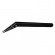 PINZETTA ANGOLATA CERAMIC ELBOW TWEEZERS - Black