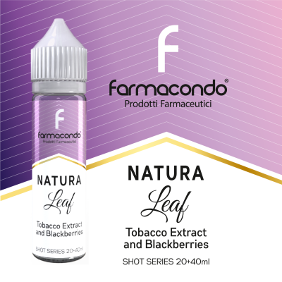 SHOT - Farmacondo - Natura Leaf - TABACCO E MORE - aroma 20+40 in flacone da 60ml