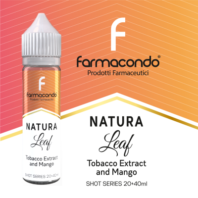 SHOT - Farmacondo - Natura Leaf - TABACCO E MANGO - aroma 20+40 in flacone da 60ml