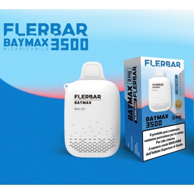 Flerbar Baymax - POD MOD MONOUSO 3500 PUFF senza nicotina - Bull Ice
