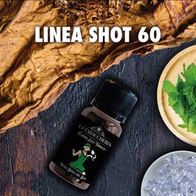SHOT60 - La Tabaccheria EXTRA DRY 4POD - Flapper Juice Tobacco - MENTA ARTICA DEL SUD - aroma 20+40 in flacone da 20ml