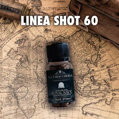 SHOT60 - La Tabaccheria EXTRA DRY 4POD - Royal Navy - BLACK PRINCE - aroma 20+40 in flacone da 20ml