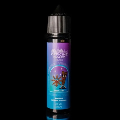 SHOT - Officine Svapo - Premium Natural Flavour - Sweet Tobacco - LIQUI STAR - aroma 20+40 in flacone da 60ml