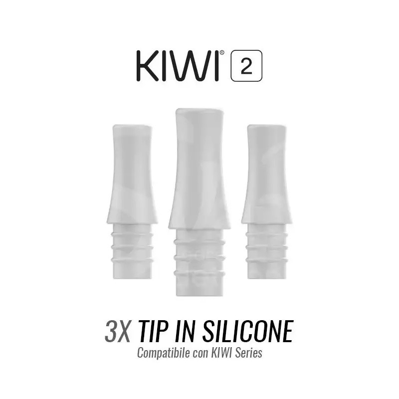 Kiwi Vapor - Kiwi DRIP TIP IN SILICONE - 3 PEZZI