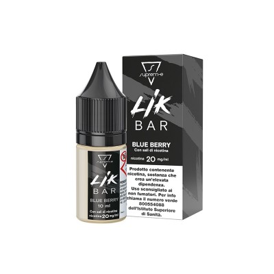 Lik Bar by Suprem-e - BLUEBERRY 20mg - Liquido pronto ai sali di nicotina 10ml