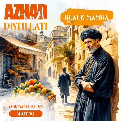 MINI SHOT - Azhad's Elixirs - Distillati - BLACK MAMBA - aroma 10+20 in flacone da 30ml