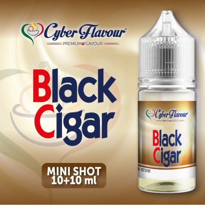 MINI SHOT - Cyber Flavour - BLACK CIGAR - aroma 10+10 in flacone da 30ml