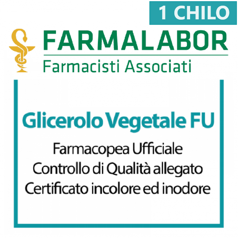 Glicerolo Vegetale PH. EUR. E 422 - 1 kg di Farmalabor 