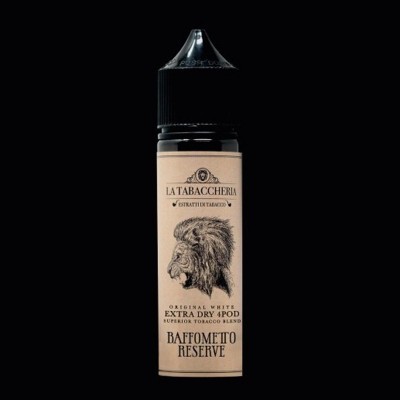 SHOT - La Tabaccheria EXTRA DRY 4POD - Original White - BAFFOMETTO RESERVE - aroma 20+40 in flacone da 60ml