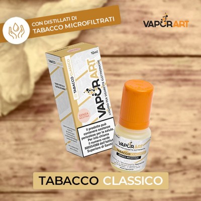 Vaporart - Distillati - TABACCO CLASSICO 4mg/ml - Liquido pronto 10ml