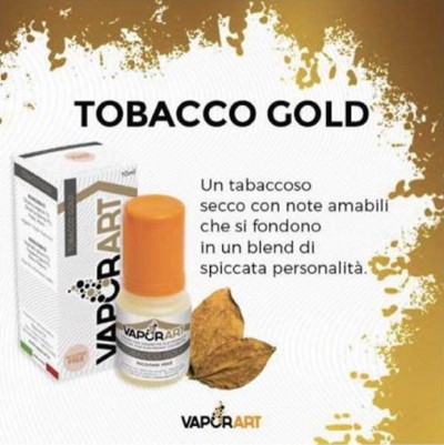 Vaporart - Classici - TOBACCO GOLD 0mg/ml - Liquido pronto 10ml