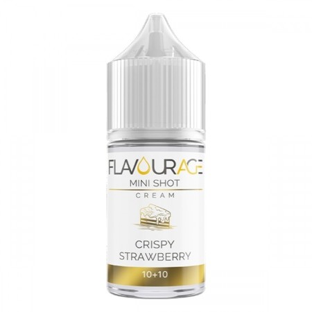 MINI SHOT - Flavourage - Cream - CRISPY STRAWBERRY - aroma 10+10 in flacone da 30ml