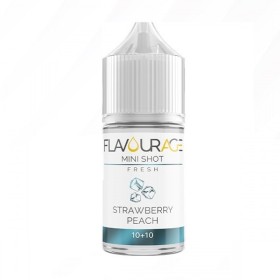 MINI SHOT - Flavourage - Fresh - STRAWBERRY PEACH - aroma 10+10 in flacone da 30ml