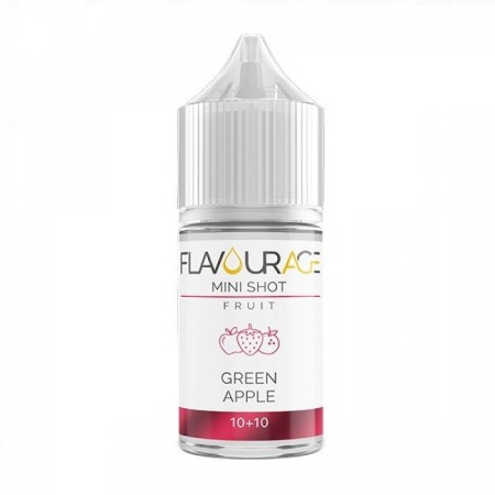 MINI SHOT - Flavourage - Fruit - GREEN APPLE - aroma 10+10 in flacone da 30ml