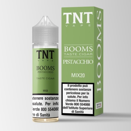 SHOT - TNT Vape - Booms - BOOMS PISTACCHIO - aroma 20+40 in flacone da 60ml