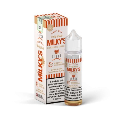 MIX AND VAPE - Super Flavor - Milky's - ALMOND CARAMEL - Liquido 30ml