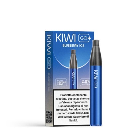 Kiwi Vapor - KIWI GO+ STARTER KIT 500mAh  CON POD PRECARICATA 20mg/ml - Blueberry Ice