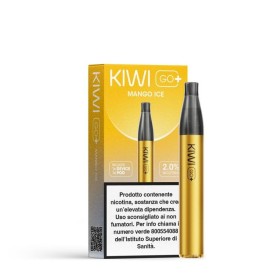 Kiwi Vapor - KIWI GO+ STARTER KIT 500mAh  CON POD PRECARICATA 20mg/ml - Mango Ice