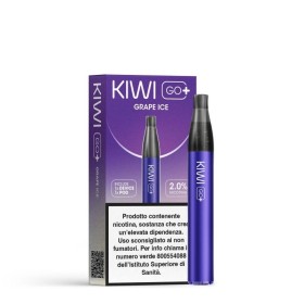 Kiwi Vapor - KIWI GO+ STARTER KIT 500mAh  CON POD PRECARICATA 20mg/ml - Grape Ice