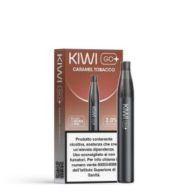 Kiwi Vapor - KIWI GO+ STARTER KIT 500mAh  CON POD PRECARICATA 20mg/ml - Caramel Tobacco