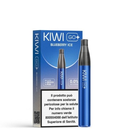 Kiwi Vapor - KIWI GO+ STARTER KIT 500mAh  CON POD PRECARICATA 0mg/ml - Blueberry Ice