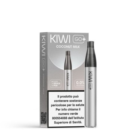 Kiwi Vapor - KIWI GO+ STARTER KIT 500mAh  CON POD PRECARICATA 0mg/ml - Coconut Milk