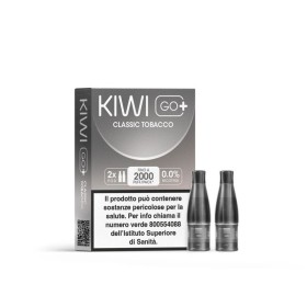 Kiwi Vapor - POD PRECARICATE per Kiwi Go+ 0mg/ml - Classic Tobacco - 2 PEZZI