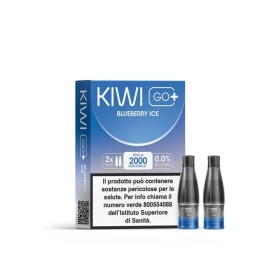 Kiwi Vapor - POD PRECARICATE per Kiwi Go+ 0mg/ml - Blueberry Ice - 2 PEZZI