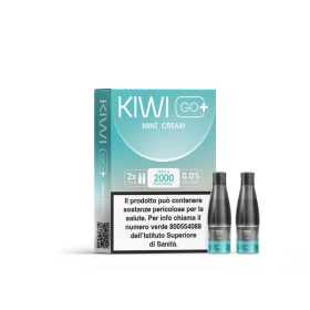 Kiwi Vapor - POD PRECARICATE per Kiwi Go+ 0mg/ml - Mint Cream - 2 PEZZI