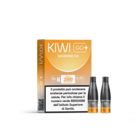 Kiwi Vapor - POD PRECARICATE per Kiwi Go+ 0mg/ml - Tangerine Ice - 2 PEZZI