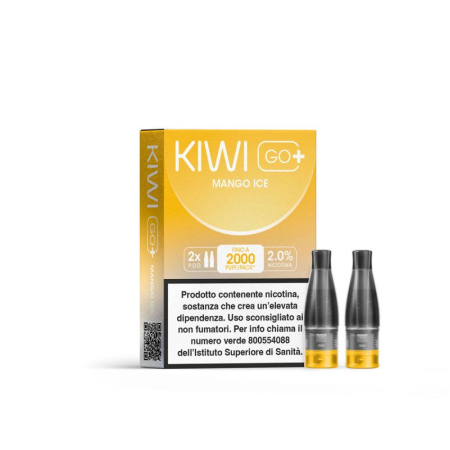 Kiwi Vapor - POD PRECARICATE per Kiwi Go+ 20mg/ml - Mango Ice - 2 PEZZI