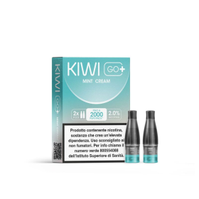 Kiwi Vapor - POD PRECARICATE per Kiwi Go+ 20mg/ml - Mint Cream - 2 PEZZI