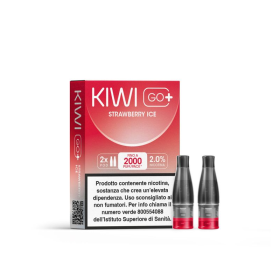 Kiwi Vapor - POD PRECARICATE per Kiwi Go+ 20mg/ml - Strawberry Ice - 2 PEZZI