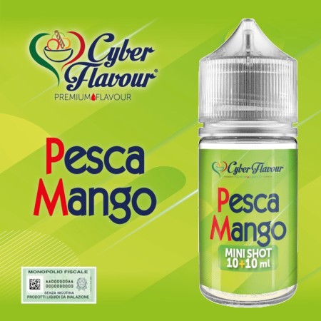 MINI SHOT - Cyber Flavour - PESCA MANGO - aroma 10+10 in flacone da 30ml