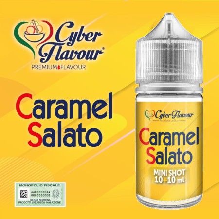 MINI SHOT - Cyber Flavour - CARAMEL SALATO - aroma 10+10 in flacone da 30ml