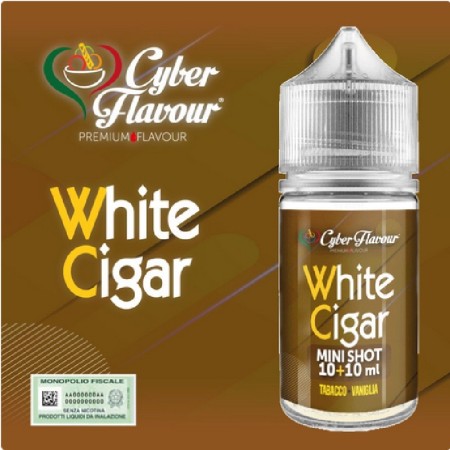 MINI SHOT - Cyber Flavour - WHITE CIGAR - aroma 10+10 in flacone da 30ml