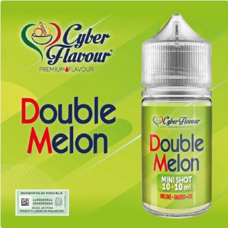 MINI SHOT - Cyber Flavour - DOUBLE MELON - aroma 10+10 in flacone da 30ml