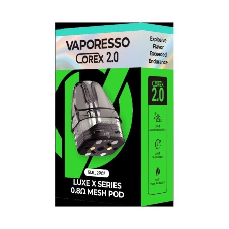 Vaporesso - Luxe X POD DI RICAMBIO MESH COREX 2.0 0.8ohm - 2 PEZZI