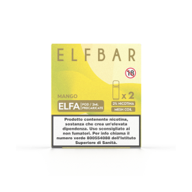 ElfBar - ELFA POD PRECARICATE 20mg/ml - MANGO - 2 PEZZI