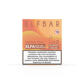 ElfBar - ELFA POD PRECARICATE 20mg/ml - FRUTTI TROPICALI - 2 PEZZI